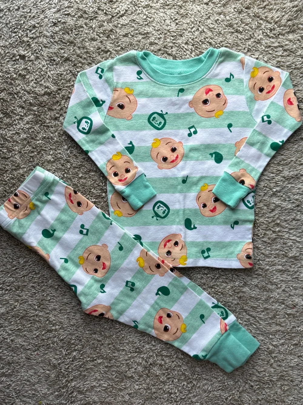 Cocomelon 18M 2 Piece Pajama Set Cotton Sleepwear